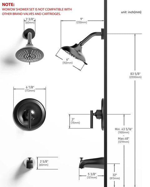 Built Different Oil Rubbed Bronze Shower Tub Faucet Set With Single Handle And Six Inch Rain Shower Head Wall Mount Bathroom Trim Kit Dripping In Gritty Quality And Smooth Pressure Balance For Total Spa Vibes Daily