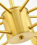 Close-up of the polished copper arms of the Modern Sputnik Chandelier Pendant Light With Darn Polished Copper Arms And Soft White Glass Shades Sweet Height Adjustable Design E27 Base Standard Bulbs Top Shelf Illumination For Home.