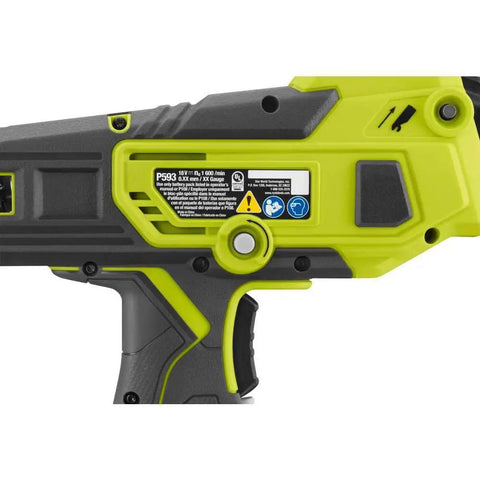 Close-up side view of 18V Cordless PVC And PEX Pipe Cutter With Stainless Steel Blade, focus on handle details and power tool design