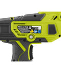 Side view of 18V One Plus Cordless PVC And PEX Cutter Shears, tool body showing the label and grip, model P593, durable design