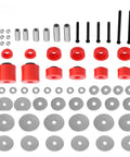 Premium Polyurethane Body Mount Bushing Kit For 1980 1998 Ford F150 F250 F350 2WD 4WD Cab Mounts Red Restores Alignment And Rigidity Direct Fit Replacement