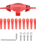Weed Eater Bladed Head For Craftsman Trimmer Replacement Nylon Blades Heavy Duty Upgrade, showing red head, blades, and bolts