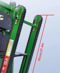 Heavy Duty Electric Stair Climber Cart With Powerful Crawler Tracks For Easy Moving Logistics Heavy Loads And Home Warehouse Tasks close-up of crawler tracks and measurement scale.