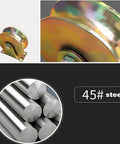 Beefy Heavy Duty U Groove Track Wheel With Bracket For Sliding Gates And Barn Doors 80mm Wheel 45 Steel Double Bearing Roller