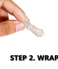 Hand holding wrap for 20 Pack Drywall And Masonry Wall Repair Kit