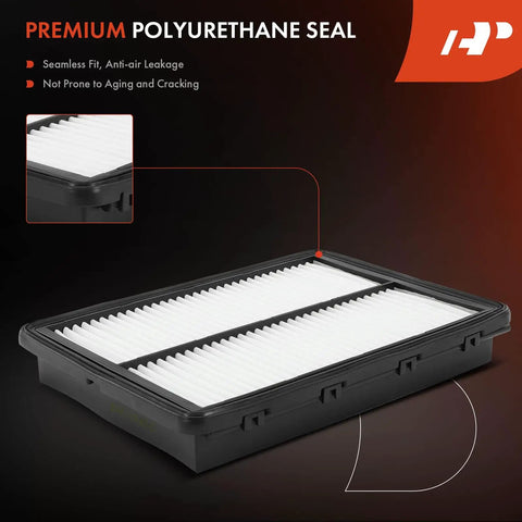 Beefed-Up Engine Air Filter Compatible With Hyundai Santa Fe and others, features premium polyurethane seal for seamless fit.