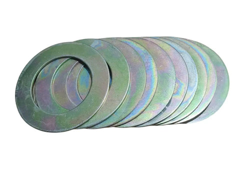 Heavy Duty Bucket Pin Shims And Spacer Washers 115mm By 75mm By 3mm Set Of 10 Pcs Built Tough Steel Fit Backhoe 3CX And Various Earthmoving Machines