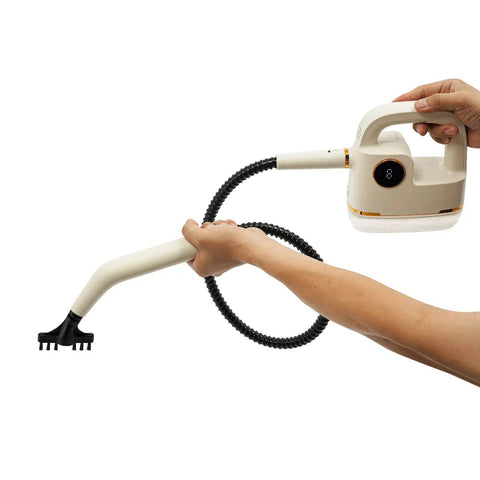 Handheld Steam Cleaner With 6 Speed Adjustable High Temperature And Digital Display 41 Inch Extension Hose 10 Tool Attachments Multi Surface Steamer