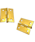 12 Pcs 1.73 Inch 4 Hole Folding Butt Hinges with Screws for Small Drawers Doors Tool Boxes Wooden Boxes Cabinets and DIY Model Making