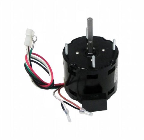 Heavy Duty Industrial Condenser Exhaust Blower Motor 1/50 Hp 115 Volt Single Phase 2 Speed Fan Motor Direct Swap For NbK 142 144 D1100 with exposed wiring.