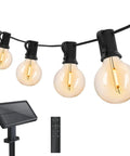 Solar Outdoor String Lights 100 Ft Shatterproof LED Patio Lights With Remote Control Waterproof For Indoor And Outdoor Use