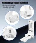 Heavy Duty Beefed Up Fridge Freezer Compartment Hinge For RV And Motorhome Keeps The Door Solid Smooth Opening And Closing Stable Connection Easy Install Replacement Part In White For Camper Fridge Units