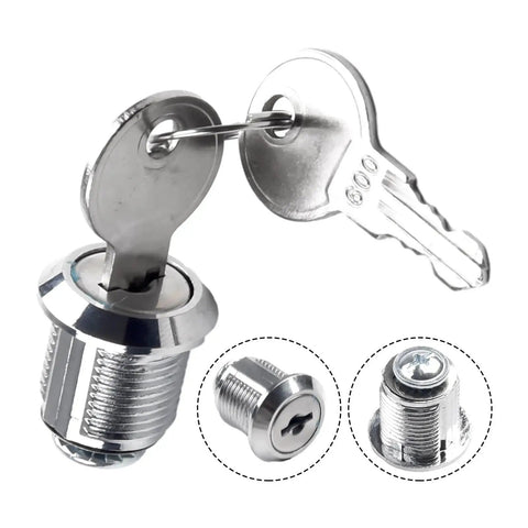 Set Of Four Premium Zinc Alloy Cam Locks 16 To 30 Mm For Cabinets And Tool Boxes Easy Install Beefy Durable Locking Hardware