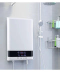 No More Waiting Super Quick Instant Hot Water Gas Heater With Unbeatable Constant Temperature Stability Heavy Duty 8500W Natural Gas Rig mounted in bathroom shower.