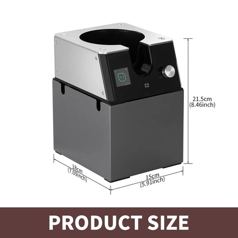 Absolute Knockout Electric Portafilter Cleaner And Automatic Espresso Puck Remover dimensions 21.5cm height 15cm width 18cm depth