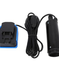 No Sweat Mini Sump Pump Compatible With 18V Battery, with charger and cord for easy use in flooded areas.