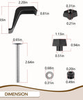 Dimensions of Replacement Track Clamps Kit For Clamp Trak Accu Cut Adaptive Cutting System Mini Trak And Universal Trak Kits