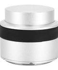 51mm Coffee Tamper Press Type Hammer Powder Distributor Leveler Tool, aluminum and stainless steel, side view