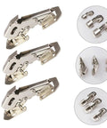 4 Inch Soft Close Damping Cabinet Hinges Set Of 4 For Kitchen And Closet Furniture Stainless Steel Wardrobe Door Hinges Rust Proof Hidden Design Tough As Nails Build For Cabinets. Multiple views of stainless steel cabinet hinges with soft close feature.