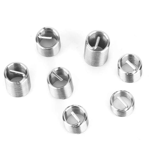 Stainless Steel Coiled Wire Threaded Inserts Kit M7x1 For Repair Of Damaged Threads In Bolt Holes 100Pcs Helicoil Type Screws Sleeve
