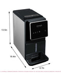 Touchscreen Nugget Ice Maker For Countertop With 33 Lbs Daily Capacity, Easy Tap Control in sleek slate finish