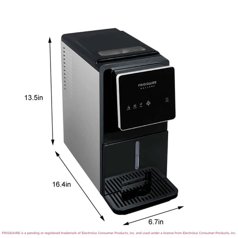 Touchscreen Nugget Ice Maker For Countertop With 33 Lbs Daily Capacity, Easy Tap Control in sleek slate finish
