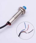 Must-Have Inductive Proximity Sensor Switch 5V DC NPN Normally Open LJ12A3-4-Z-BX Cylinder with 3-wire black brown blue cable