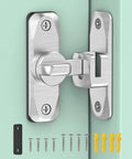 Sliding Barn Door Lock And Latch Hardware In Zinc Alloy Small Flip Door Lock for Closet Bathroom Cabinet with screws and wall plugs