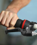 Child's hand on Kids Bicycle Brake Levers Set, easy install brake handles on 2 to 2.3 cm handlebar, smooth quick operation.