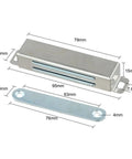 Magnetic Door Catch For Cabinets And Drawers Ultra Thin Stainless Steel Closet Latch 95mm with dimensions