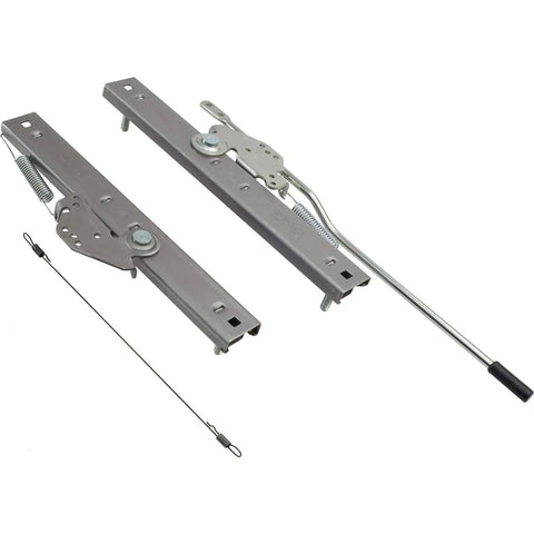 Lightened Aluminum Bomber Seat Kit sliders and mount brackets for universal fit aircraft style hot rod rat rod interior upgrade