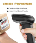 Wireless Barcode Scanner 2 In 1 With 2.4GHz Wireless And USB 2.0 Wired Connection handheld scanning box with barcode