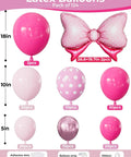 Insta Worthy Pink Mouse Balloon Garland Arch Kit, 124-Piece Set with hot pink, pastel pink, polka dot balloons, and oversized bow