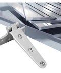 Beefy Stainless Steel T Type Door Hinge For Gates And Indoor Doors Thick 4.5 Mm Plate 151 Mm By 75 Mm Smooth Pivot Joint