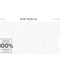 X Large Peel And Stick Backsplash Tiles 5 Sheets Of 22.56 By 11.58 Inches 3D Adhesive Self Adhesive Wall Tile dimensions