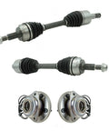Front CV Axle Shaft Kit With Wheel Hub Bearing Assemblies For 2006-2010 Jeep Commander 4x4 And 2005-2010 Grand Cherokee AWD Beefed-Up 4 Piece