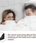 Heavy Duty Four Pack Bed Corner Supports And Hidden Triangular Shelf Brackets Built With Cold Rolled Steel Bring A Sleek Black Finish in bedroom setting.