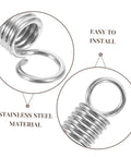 Top Tier 8 Piece Mechanical Compression Spring Kit Perfect For Crafting And E V Brackets Plus Ladder Feet Heavy Duty Stainless Steel Stuff That Holds Tight. stainless steel compression springs with loop ends, easy to install