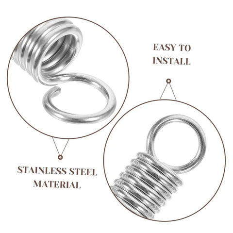 Top Tier 8 Piece Mechanical Compression Spring Kit Perfect For Crafting And E V Brackets Plus Ladder Feet Heavy Duty Stainless Steel Stuff That Holds Tight. stainless steel compression springs with loop ends, easy to install