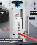 Beast Drill Powered Wire Stripping Machine For Copper Recycling With Hand Crank 0.06 To 1 Inch Range Portable Aluminum Frame