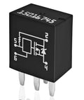 4-Pin Headlight Relay For GM Vehicles with printed circuit diagram and part number 15016745, high-performance multi-purpose relay visible