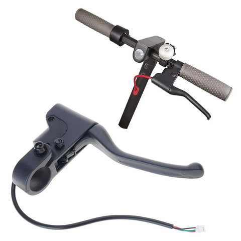 Aluminum Alloy Electric Scooter Brake Handle Left Lever With Clutch, Easy Install And Strong Tension, Comfortable Grip And Smooth Braking
