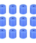 No Drama Silicone Bed Mounts For 3D Printer Hot Bed Leveling Columns And Vibration Dampeners 12 Pack Blue 16mm outer diameter view.