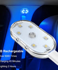 Wireless Car Interior LED Lights Kit With 7 Color RGB Mood Lighting, 6 Bright LED Beads, USB Rechargeable Night Light Close-Up