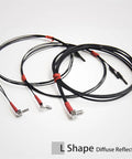 M3 M4 M6 Fiber Optic Sensor, L-Shaped Thread Proximity Diffuse Switch with Two Meter Cable Length for Industrial Use