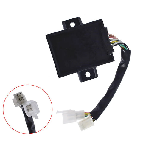 Replacement CDI Ignition Box for Kawasaki Mule 2500 2510 2520 With KAF620A KAF620B KAF620C KAF950A AM105574 shown with connectors