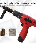Cordless Rivet Gun Adapter Kit With 2.4mm 3.2mm 4.0mm And 4.8mm Heads for automotive riveting attached to power drill
