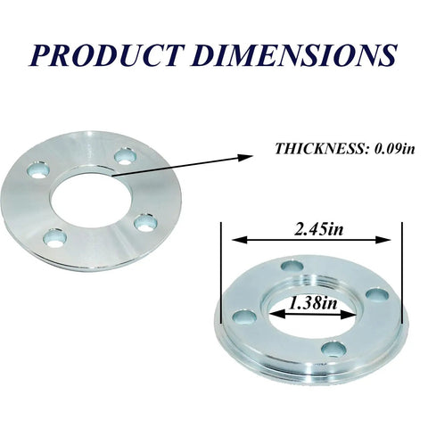 Rock Solid Router Template Guide Adapter Replacement Crafted For Weekend Warriors And Pros Smooth Woodworking Routing Cuts dimensions and sizes displayed