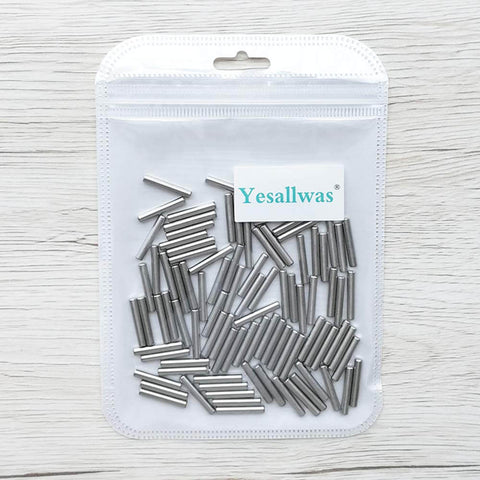 Bag of 100 Pieces 3mm x 18mm Stainless Steel Dowel Pins For Shelf Support And Cabinet Fastening Rust Resistant Dowel Pins