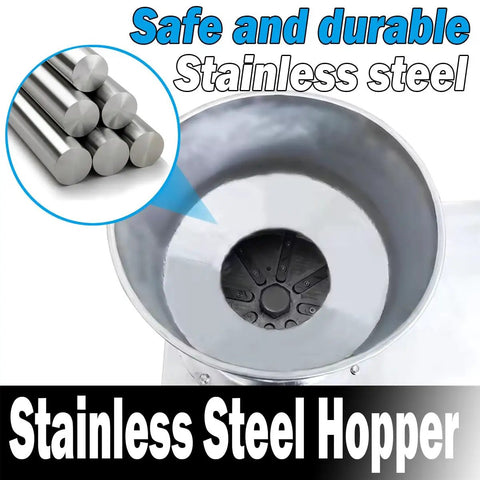 Heavy Duty Kitchen Workhorse Potato And Root Crop Grinder For Commercial Kitchens 300 To 500 Kg Per Hour 3kW Three Phase Power Grinds Cassava Sweet Potato Lotus Root Banana Taro Coconut For Food Processing Plants with stainless steel hopper
